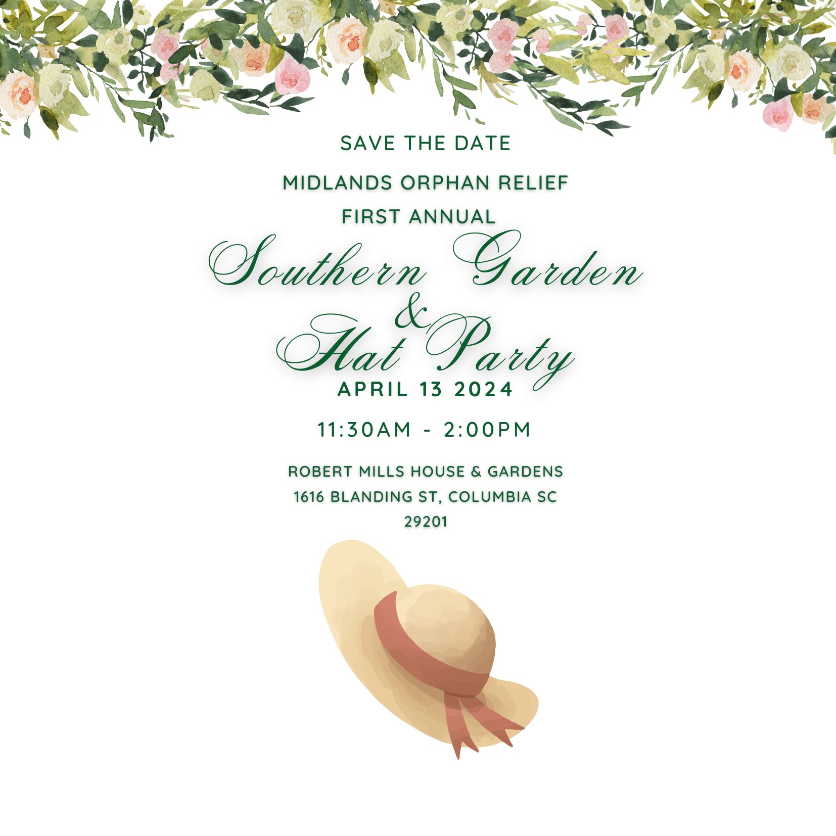 2024 Southern Garden & Hat Party – Midlands Orphan Relief